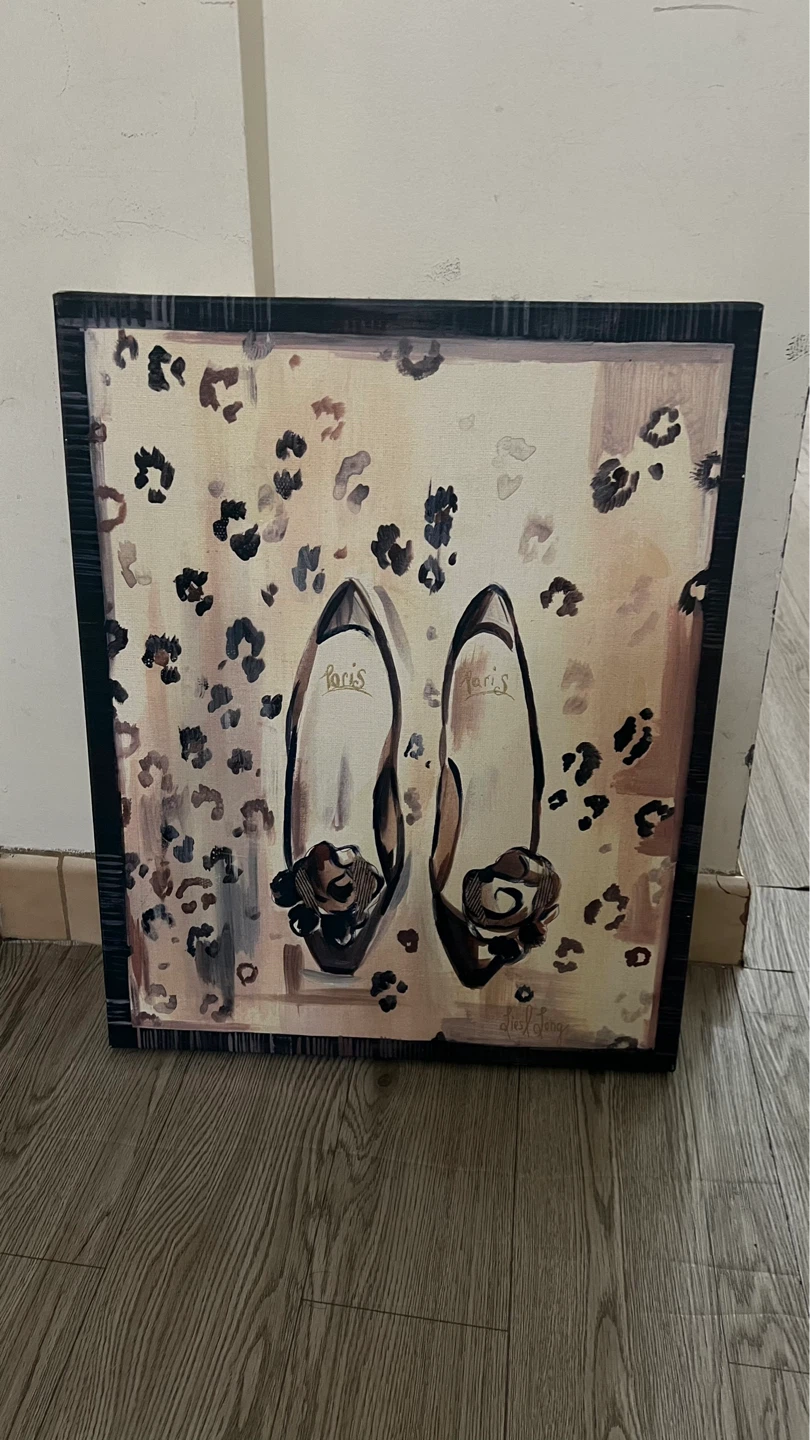 Fashion Canvas Art Print - "Paris" Heels