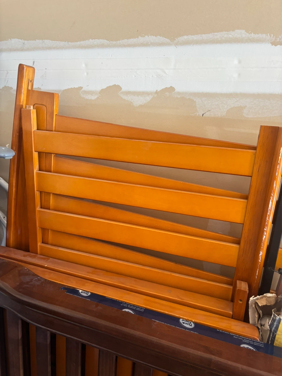 Wooden Crib Rails and Mattress Cover - photo 3
