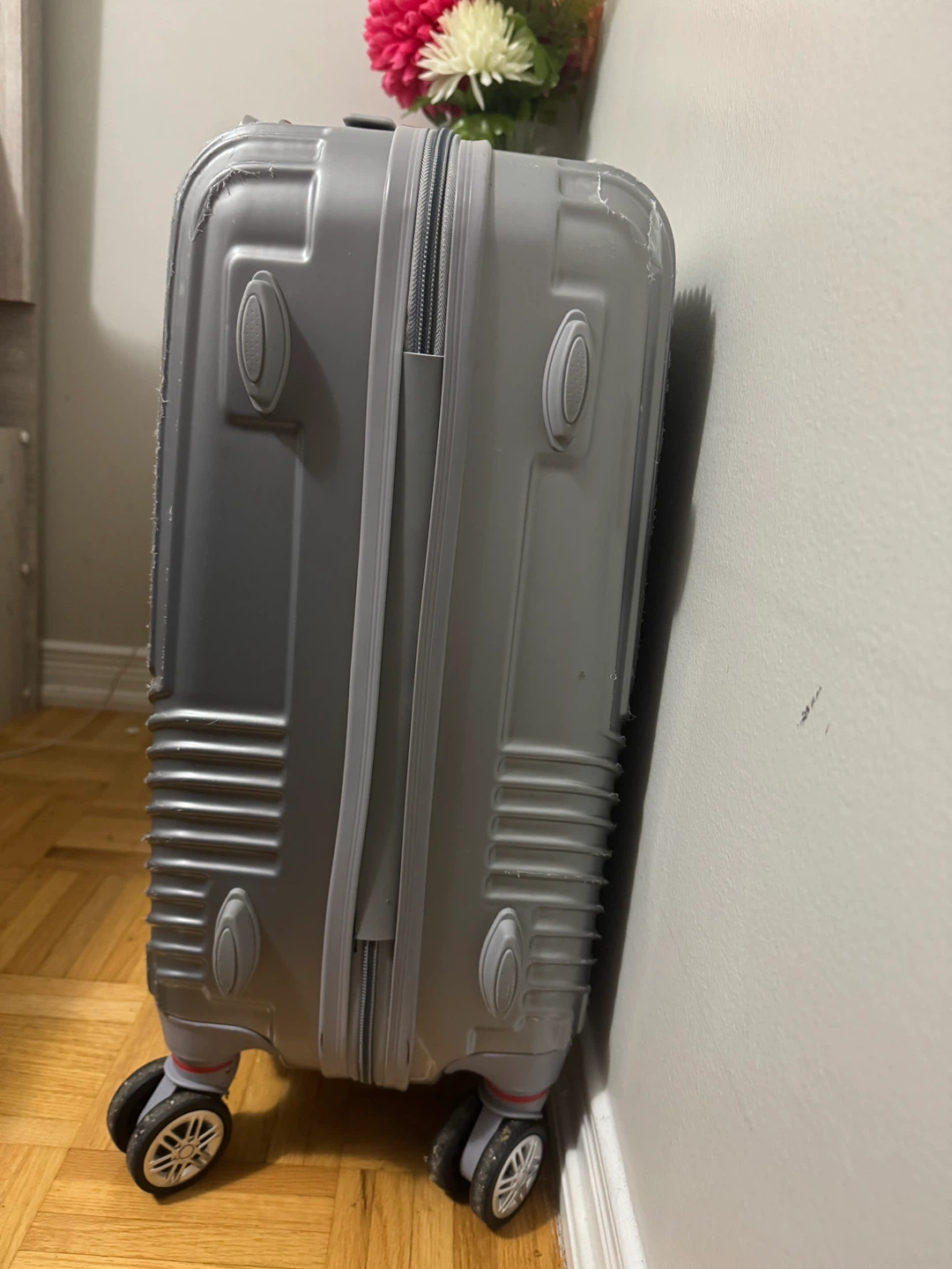 Silver Hardshell Hardside Carry-On Luggage Spinner - photo 2