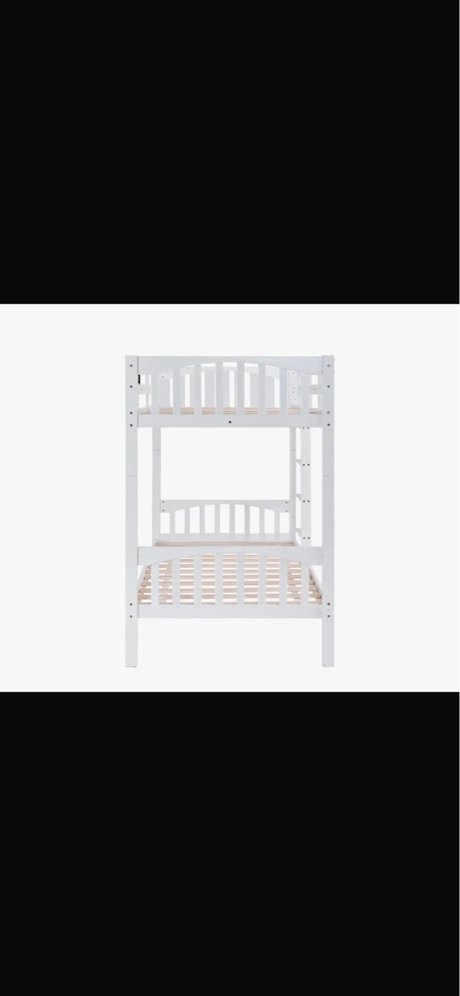 White Twin Bunk Bed
