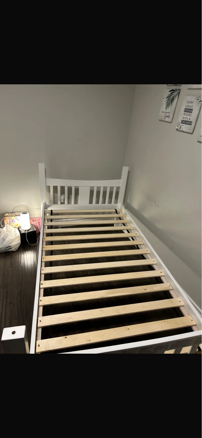 White Twin Bunk Bed - photo 3