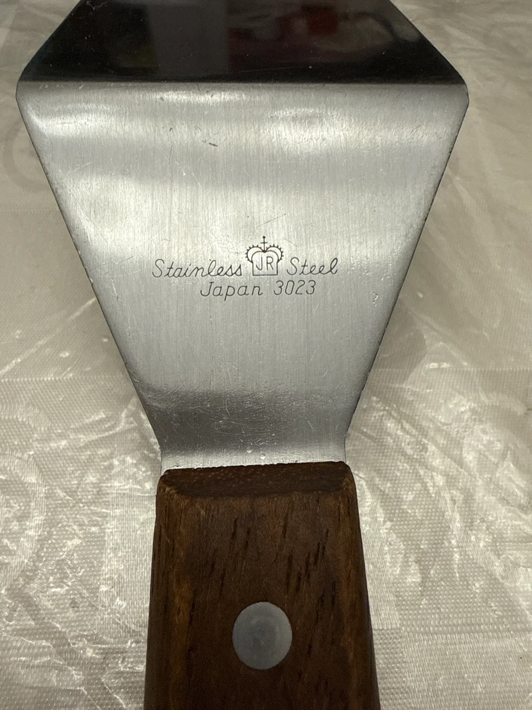 Stainless Steel Spatula with Wooden Handle(good condition) - photo 3