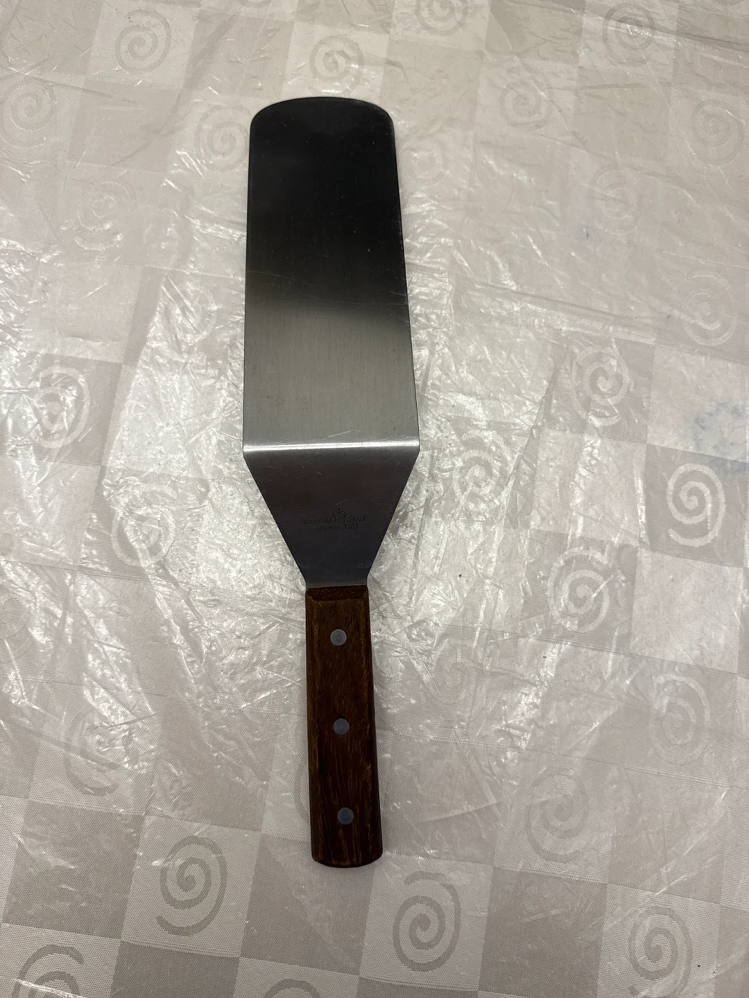 Stainless Steel Spatula with Wooden Handle(good condition) - photo 2