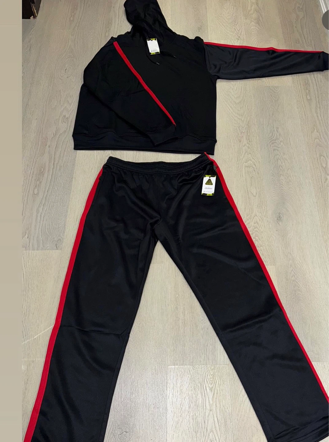 Multiplex Black & Red Basketball Jersey & Shorts Set - photo 2
