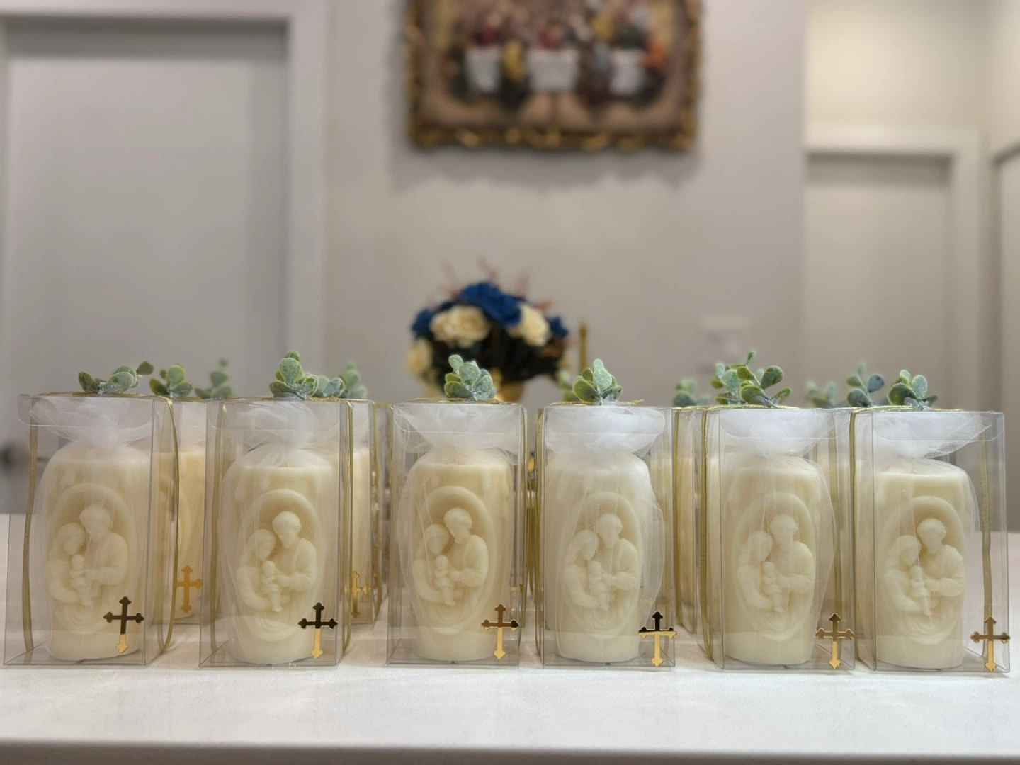 Holy family Themed Candles favours for Events