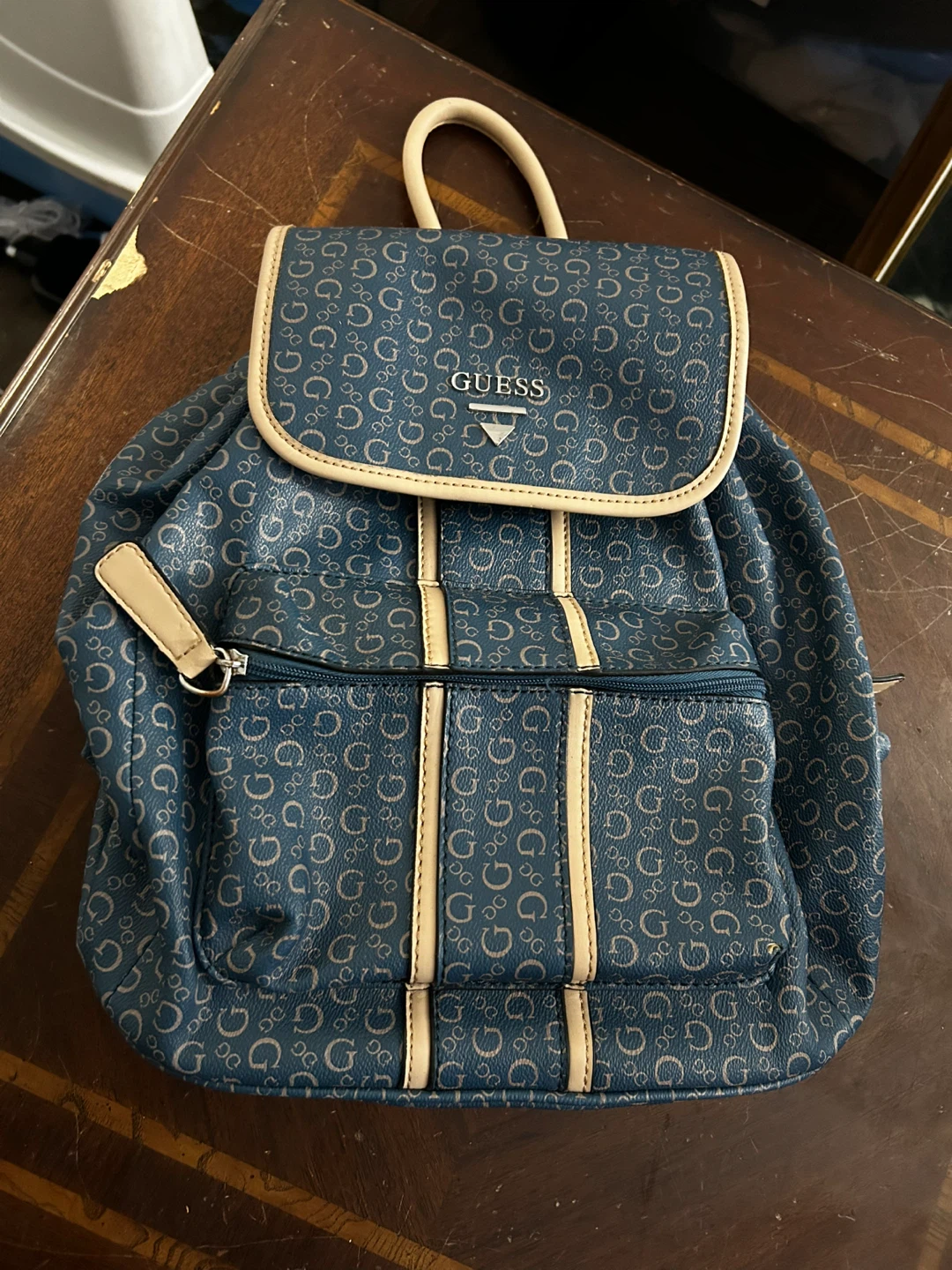 Guess Logo Print Backpack