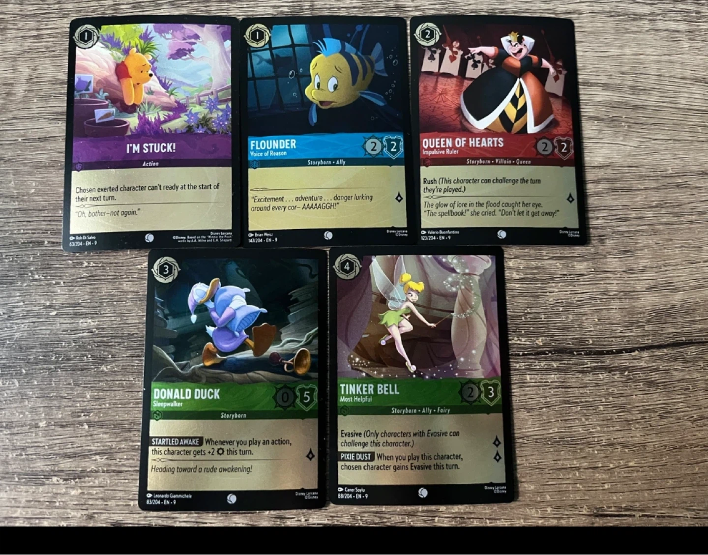 Disney Lorcana Promo Deck Storage Box & 5 Foil Cards - photo 3