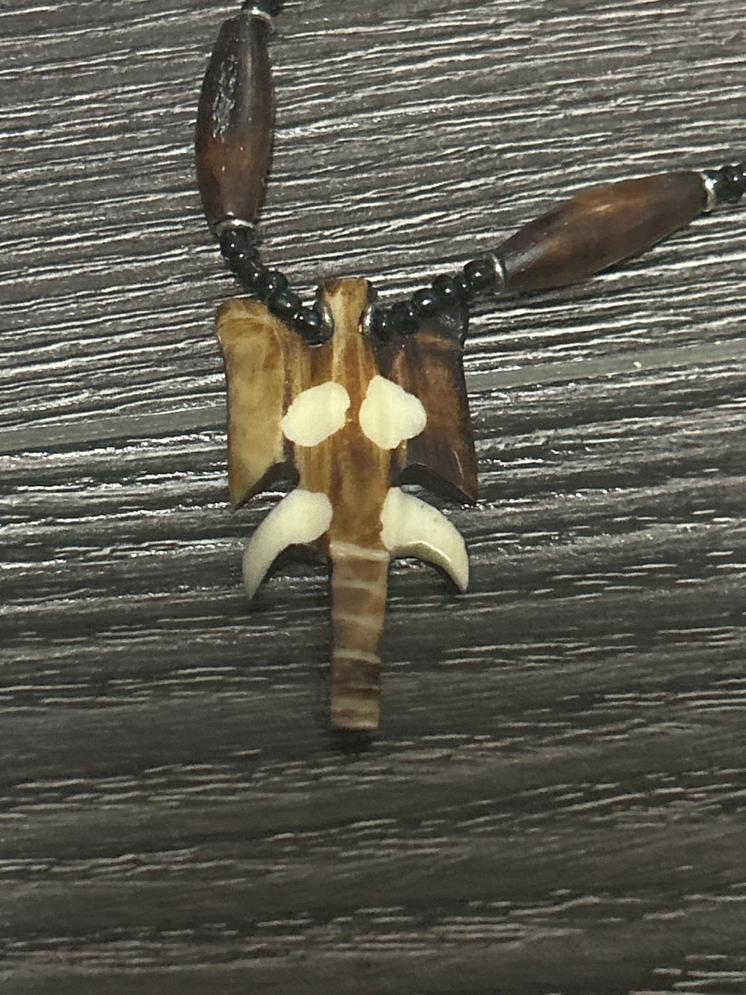 Handmade Elephant Pendant Necklace with Wooden Beads - photo 4