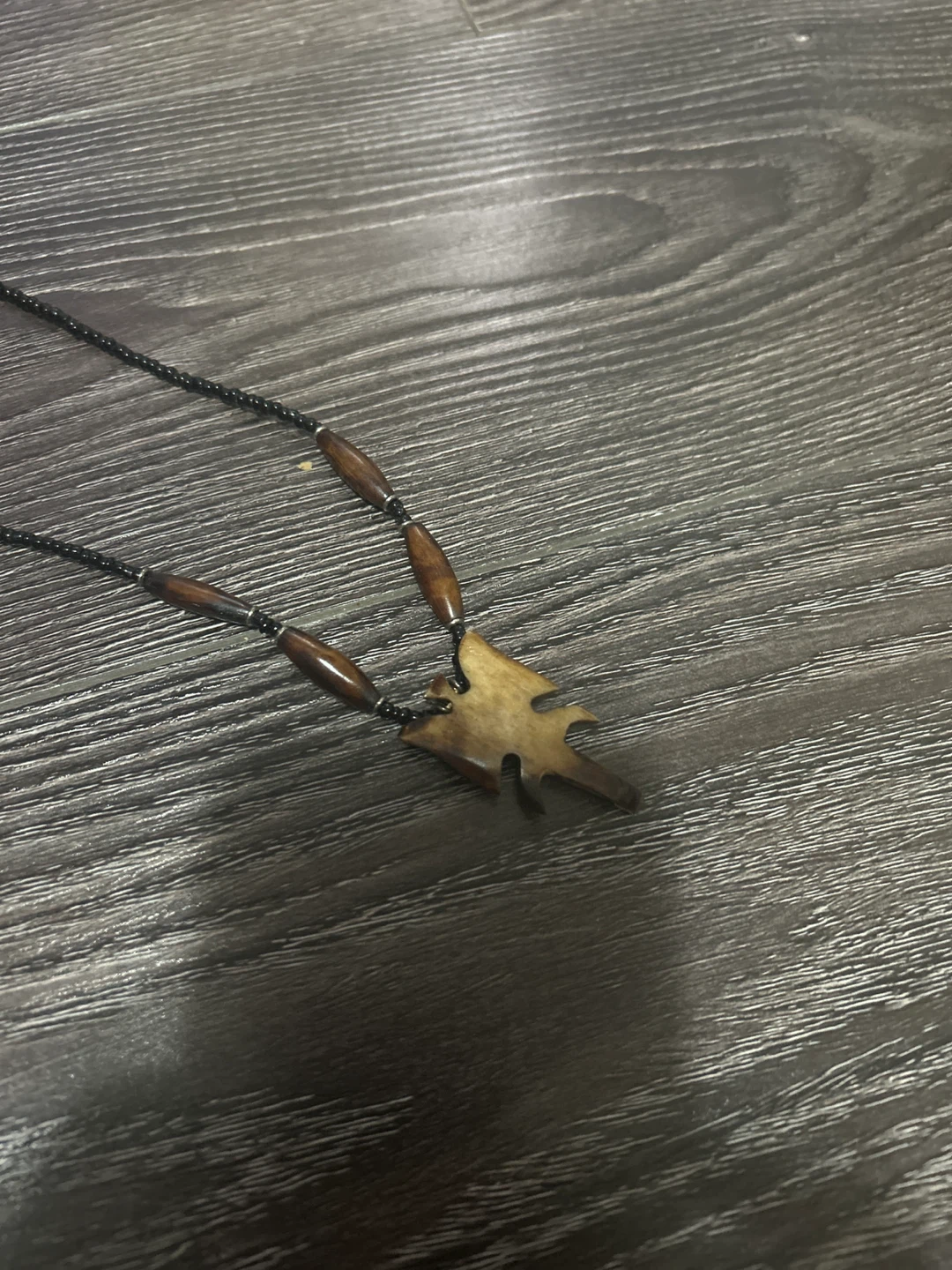 Handmade Elephant Pendant Necklace with Wooden Beads - photo 5