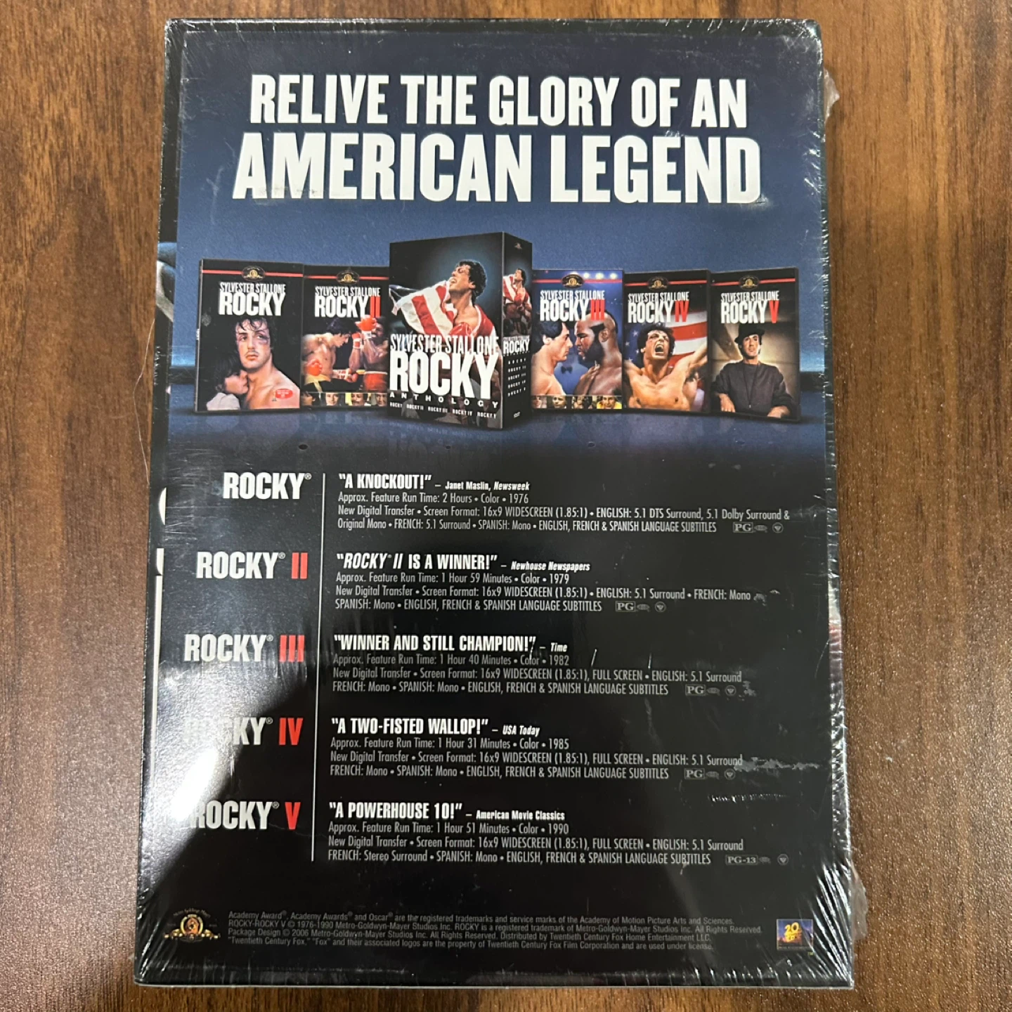 Rocky Anthology DVD Box Set - photo 2