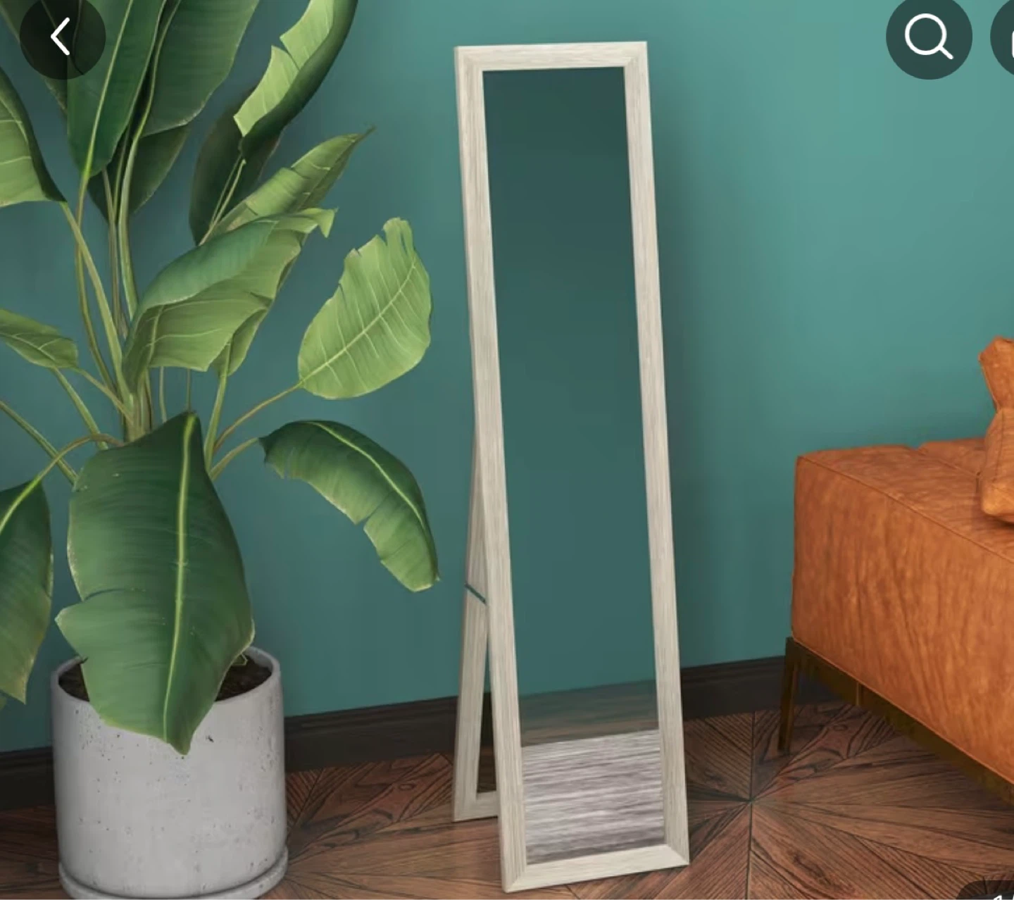 Full Length Standing Mirror - Wood Frame - photo 2