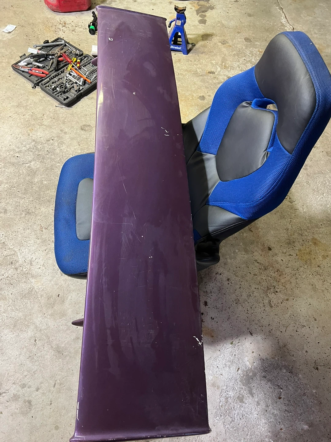 Purple Aftermarket Car Spoiler - photo 4