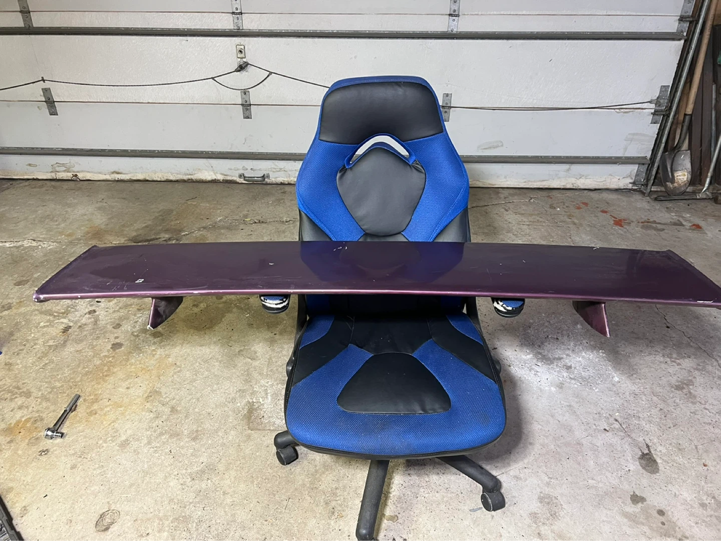 Purple Aftermarket Car Spoiler
