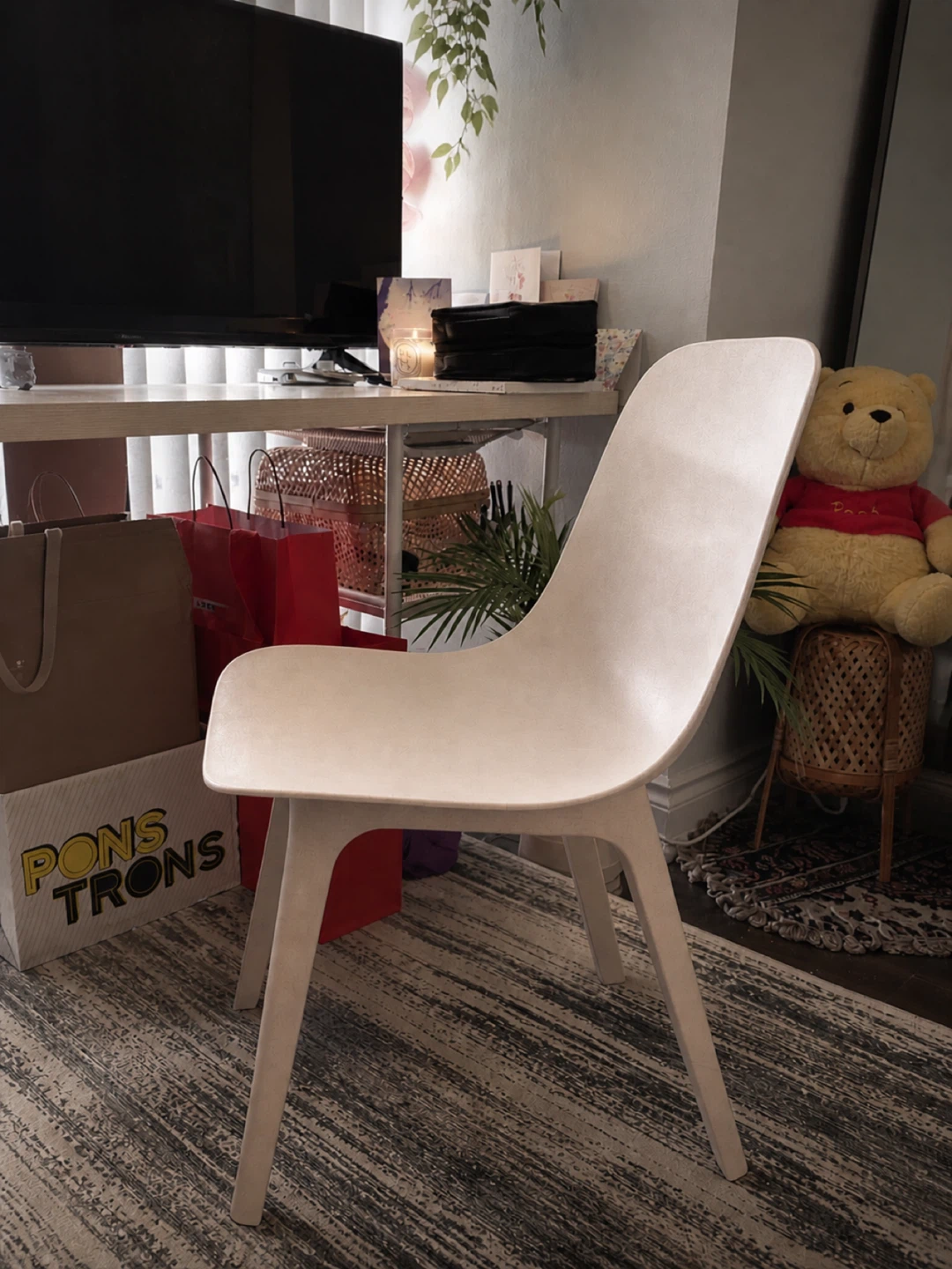 IKEA Odger Chair Beige White - photo 2