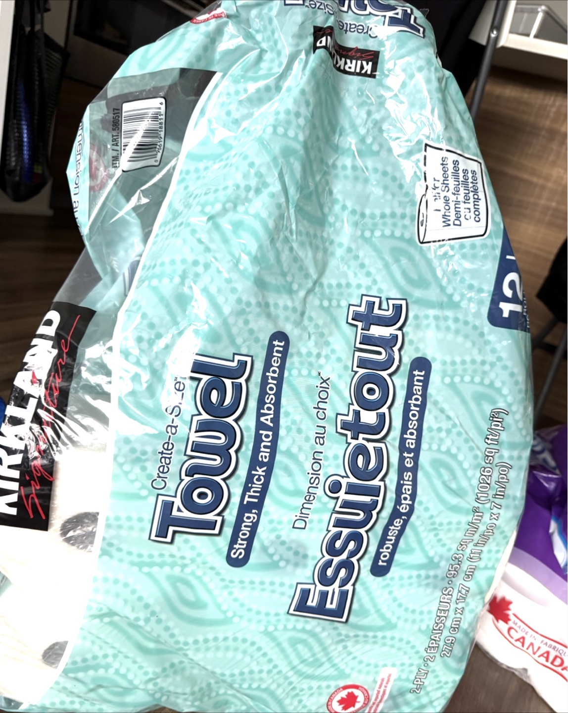 Toilet paper & paper towels bundle ($20)