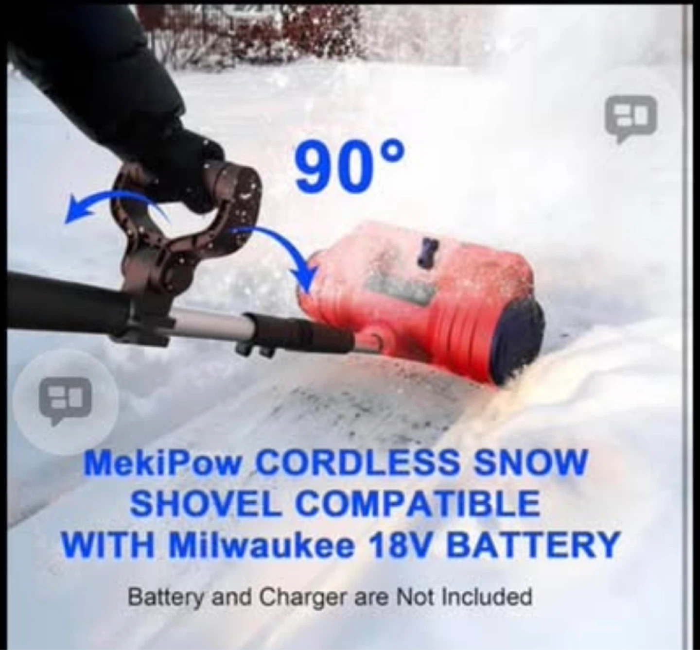 Cordless Snow Shovel - Compatible with Milwaukee - photo 2