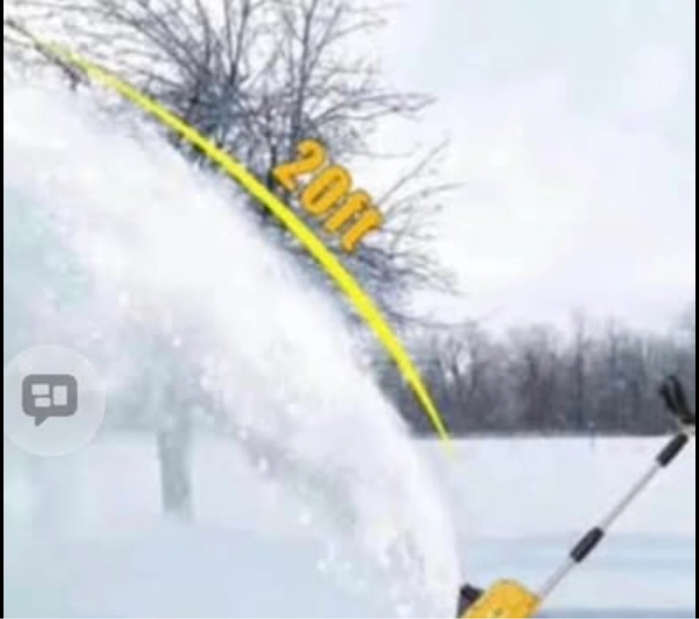 Electric Snow Shovel 20 FT Throwing Distance