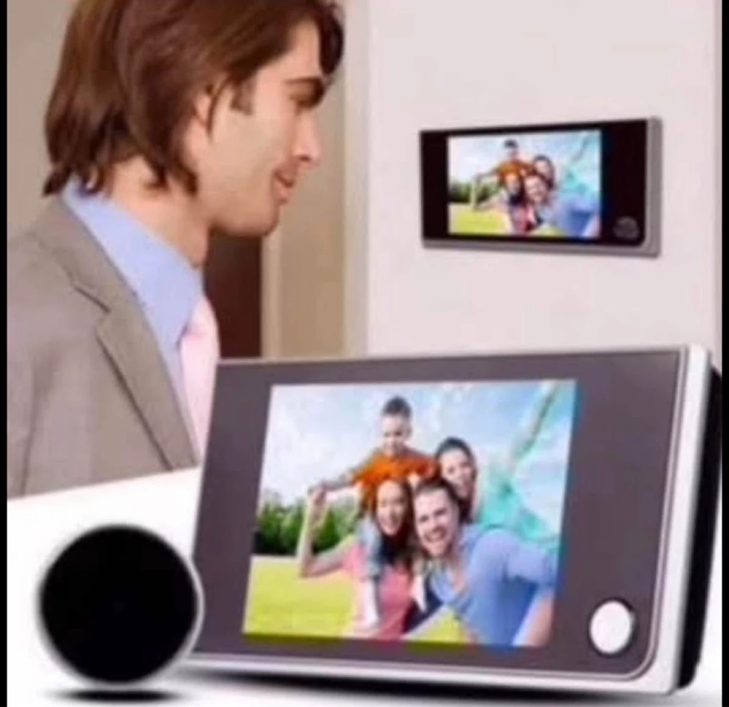 Electronic Peephole Doorbell with Camera