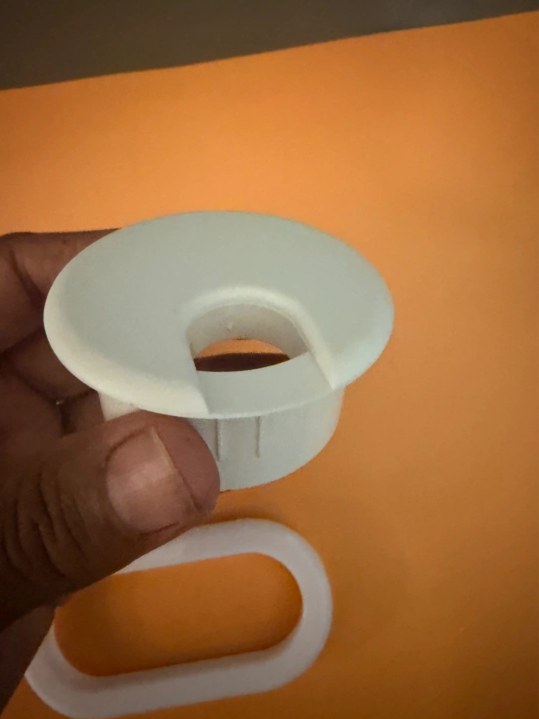 White Desk Cable Grommet Set - photo 4