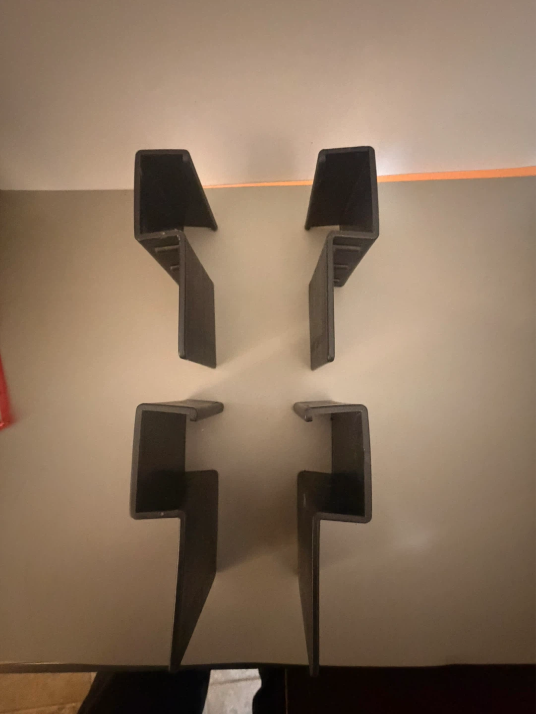 Set of 4 Black Corner Brackets - photo 5