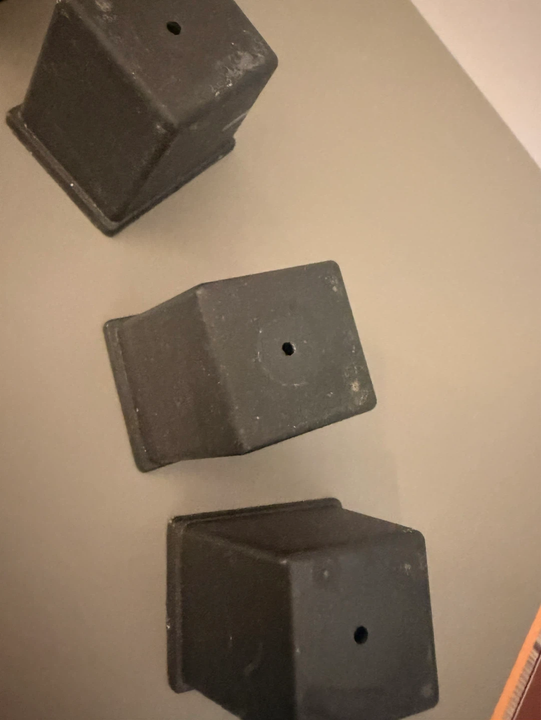 Set of 5 Small Square metal  Pots - photo 2