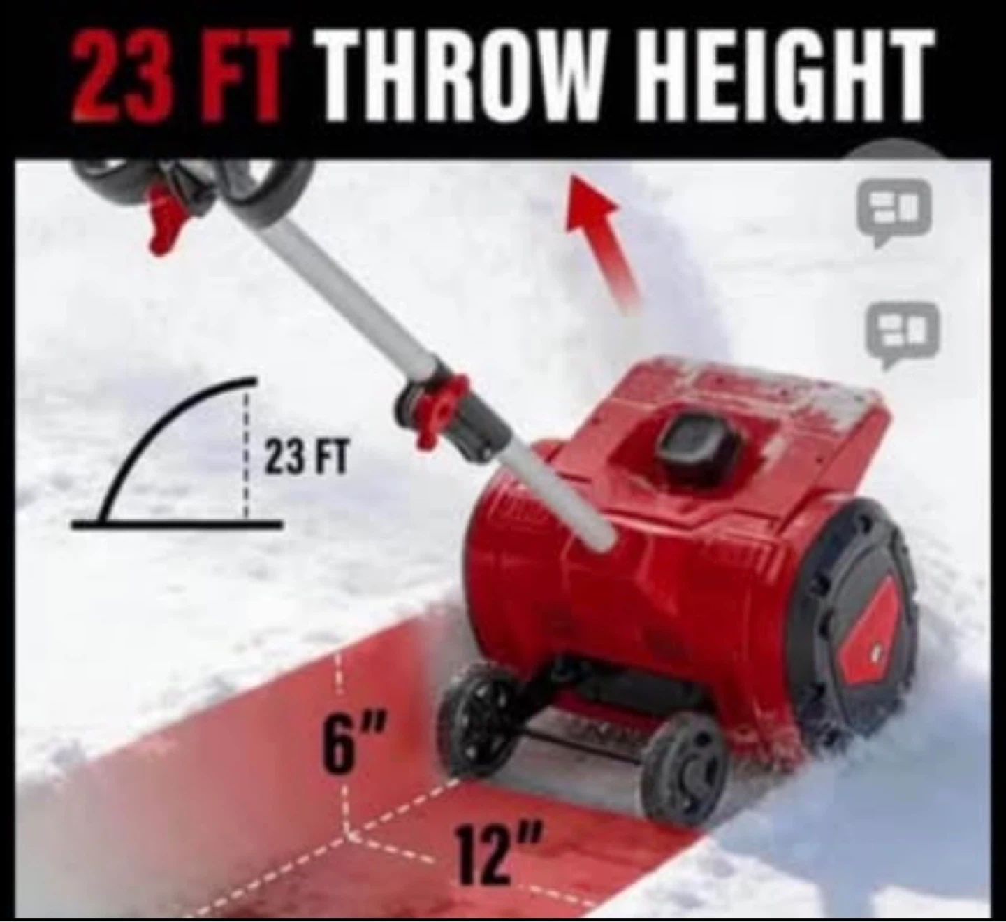12-Inch Snow Shovel with Wheels (Tool Only) - photo 2