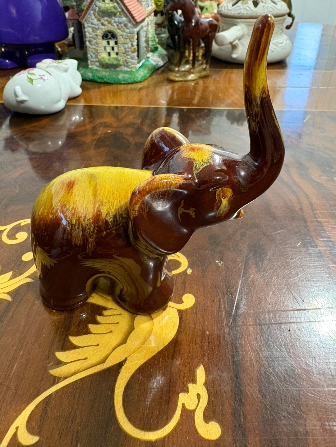 Ceramic Elephant Figurine