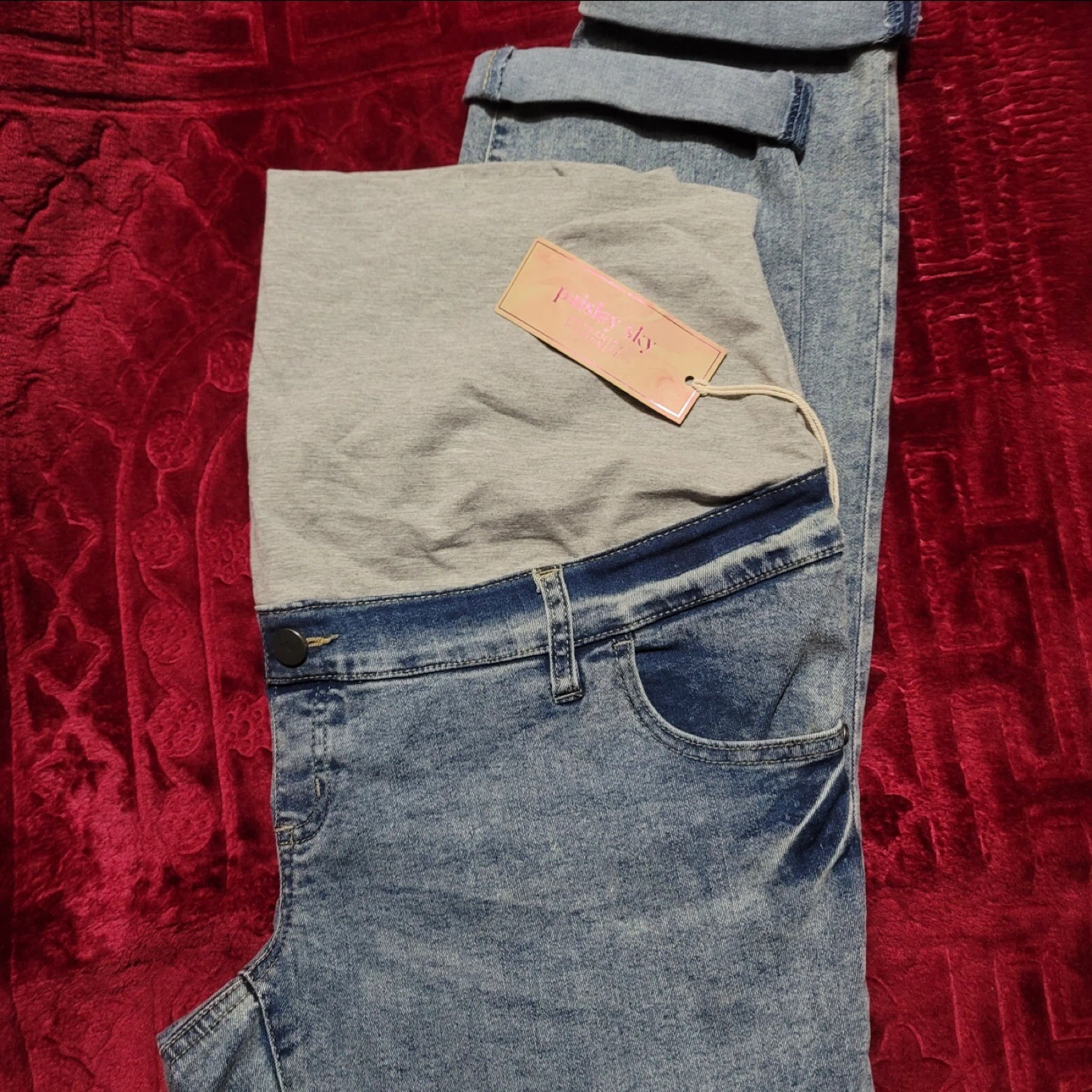 Paisley Sky Maternity Jeans Size 14 - photo 3