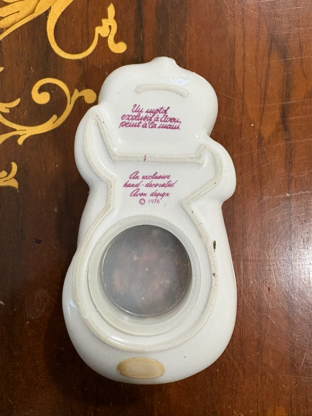 Avon 1978 Hand-Decorated Pig Scented Potpourri Holder - photo 4