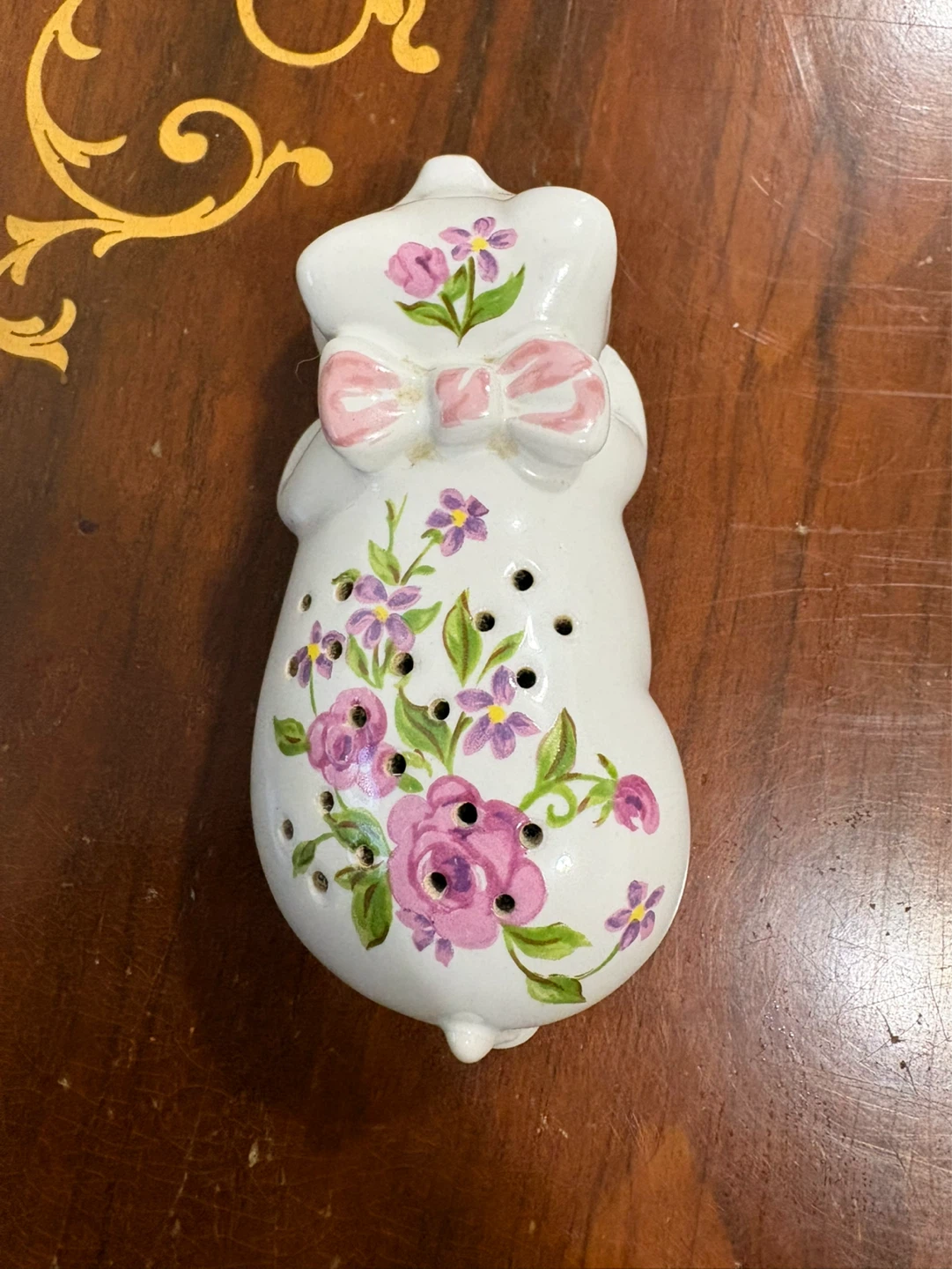 Avon 1978 Hand-Decorated Pig Scented Potpourri Holder - photo 3