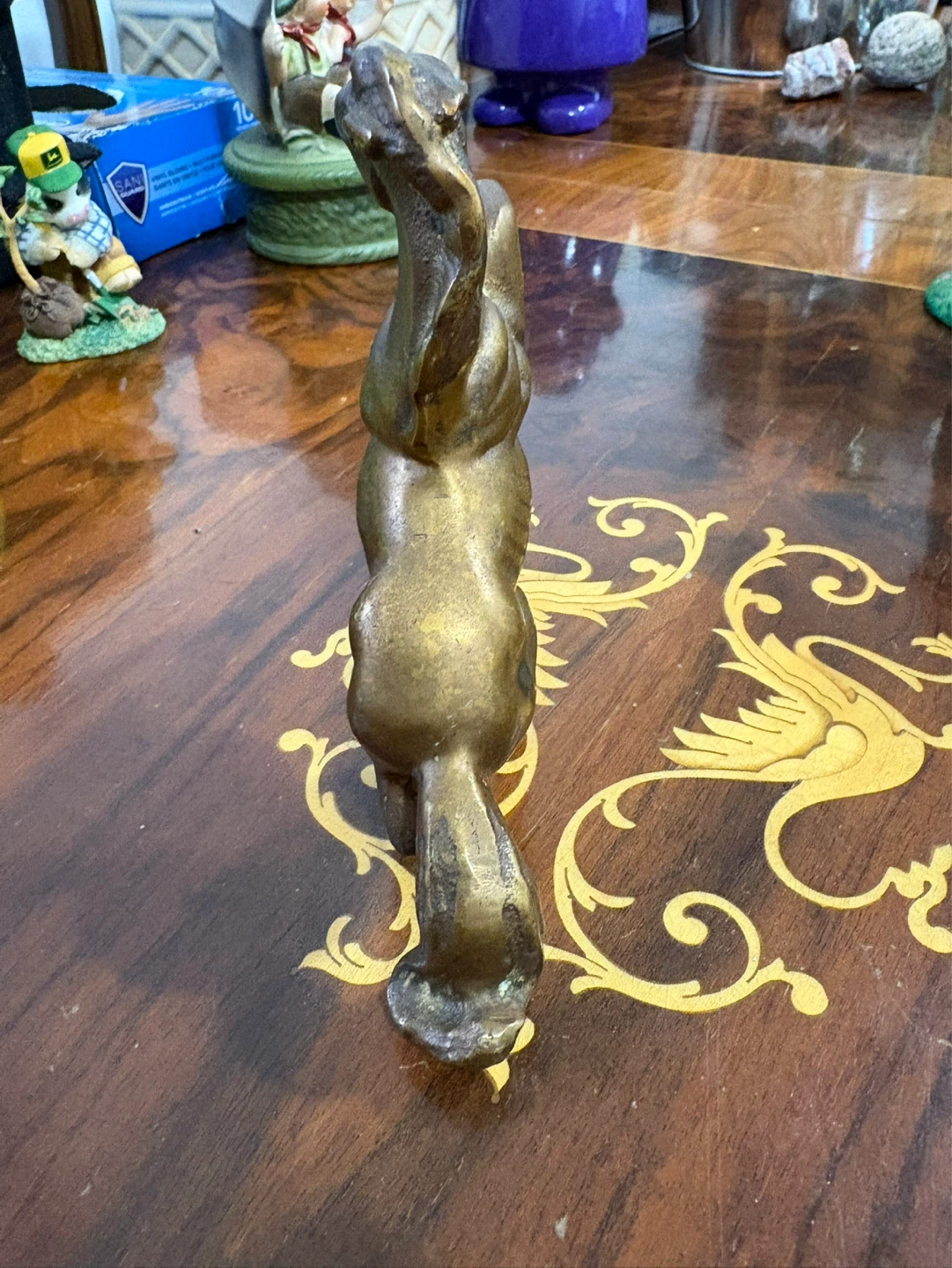 Vintage Brass Horse Statue - photo 4