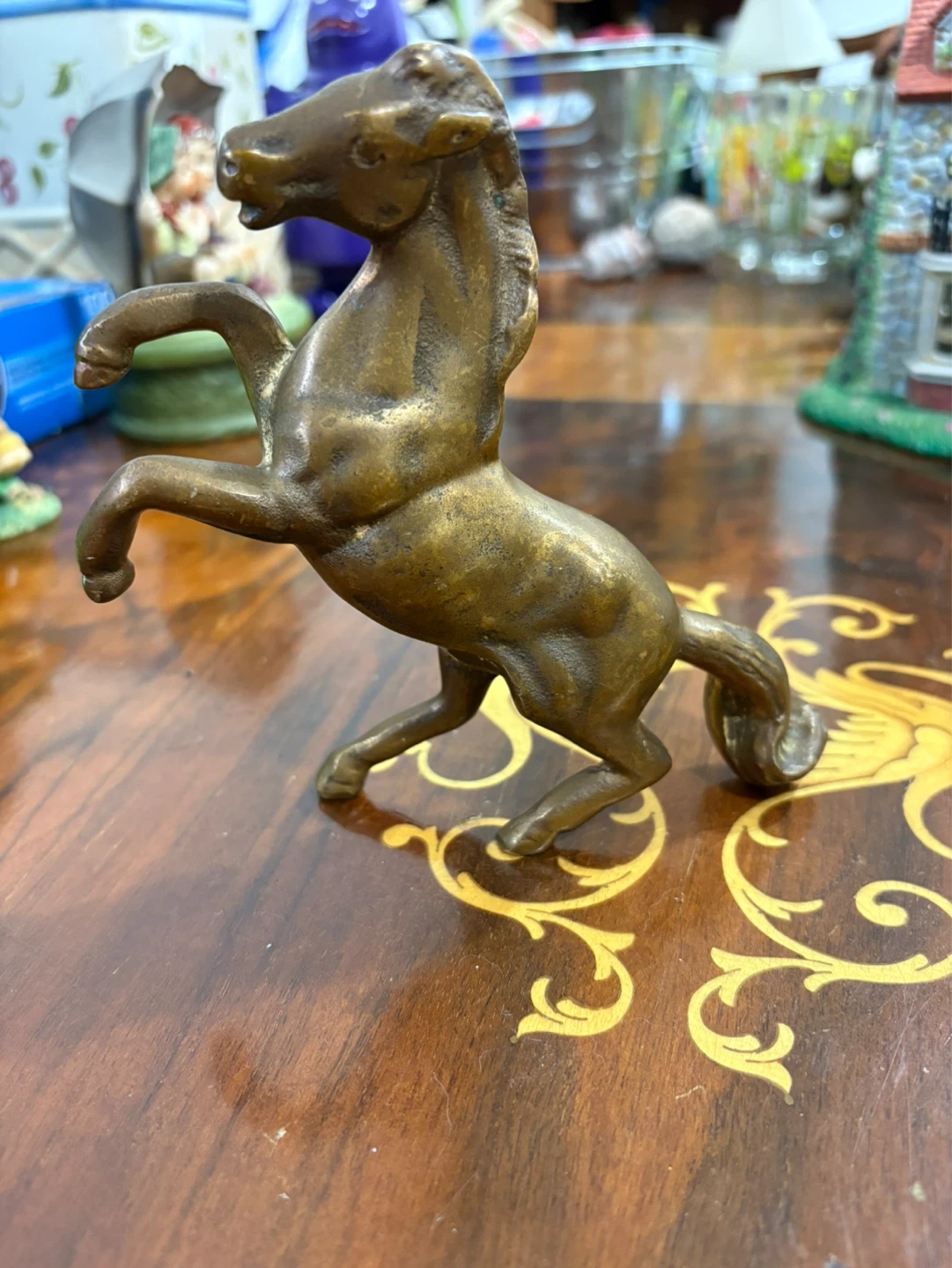 Vintage Brass Horse Statue - photo 3