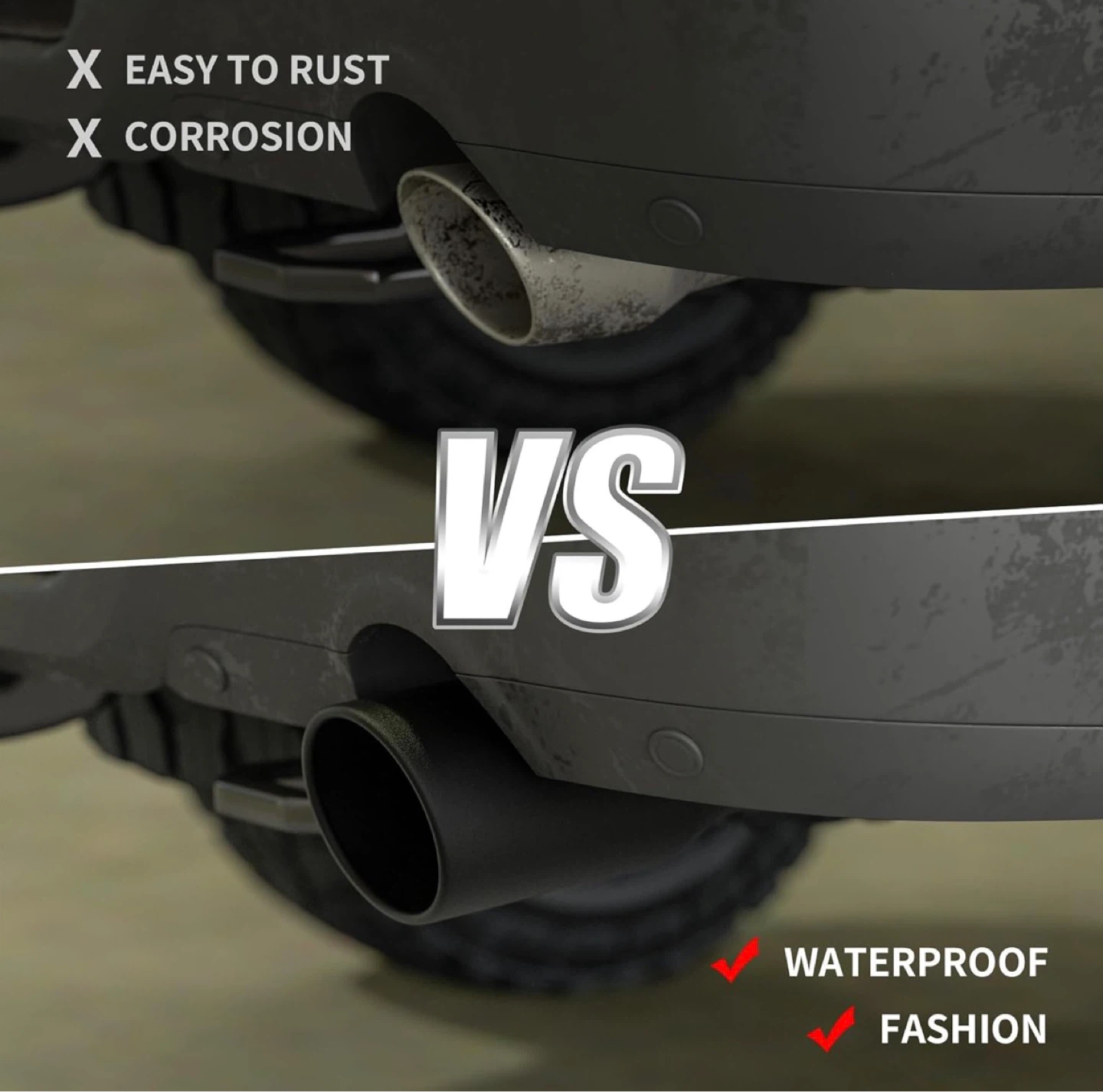 Black Exhaust Tip 4”to5” - photo 3