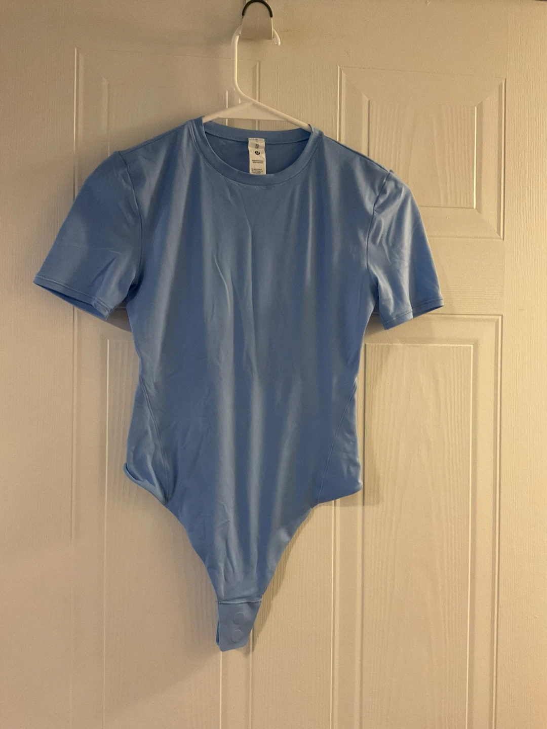 Lululemon Light Blue Short Sleeve Bodysuit