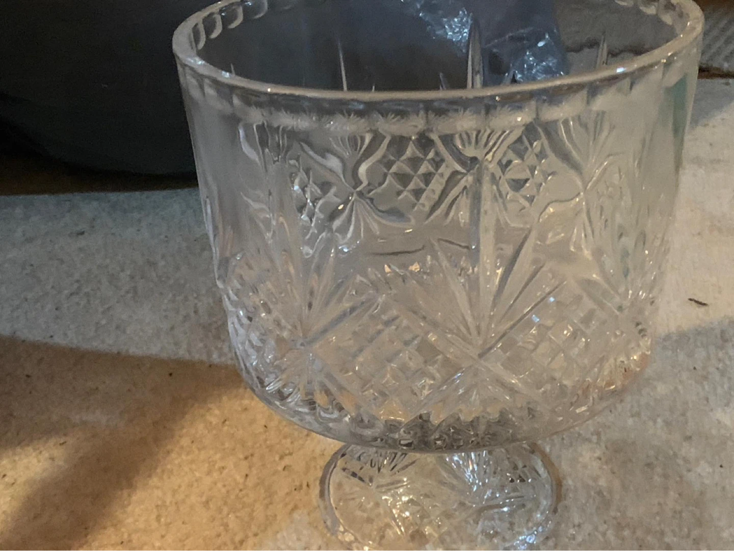 Crystal Punch Bowl or Serving Dish - photo 2