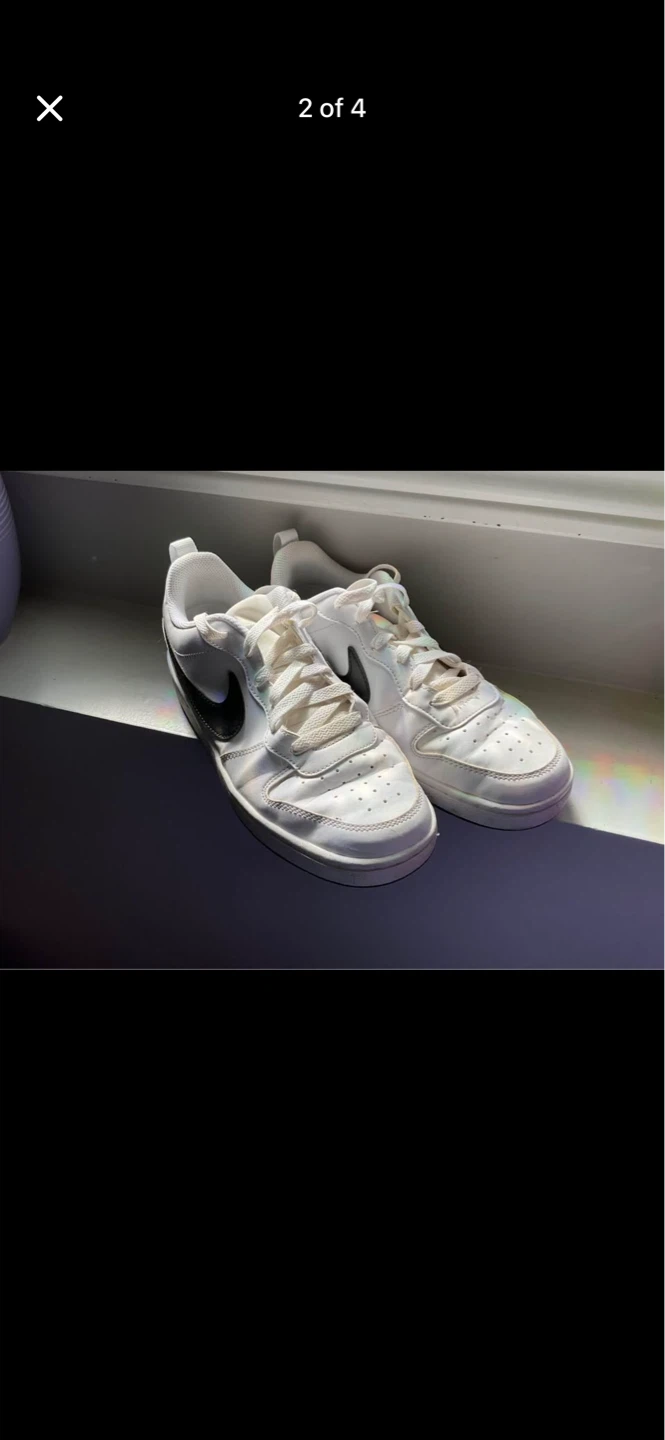 Nike Court Vision Low White Black Sneakers - photo 2