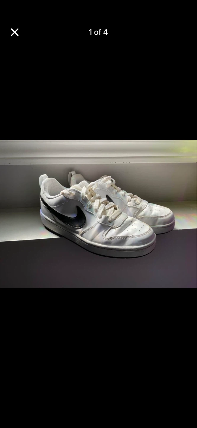 Nike Court Vision Low White Black Sneakers