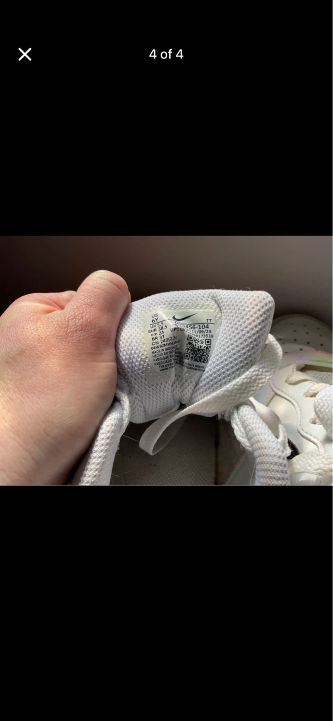 Nike Court Vision Low White Black Sneakers - photo 4