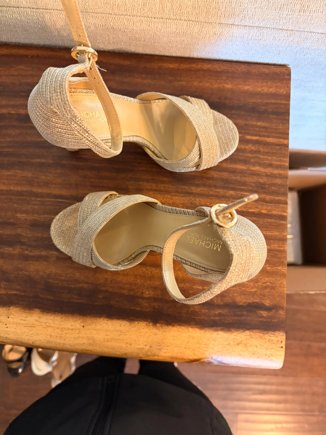 Michael Kors Sparkly Heeled Sandals - Size 5M - photo 2
