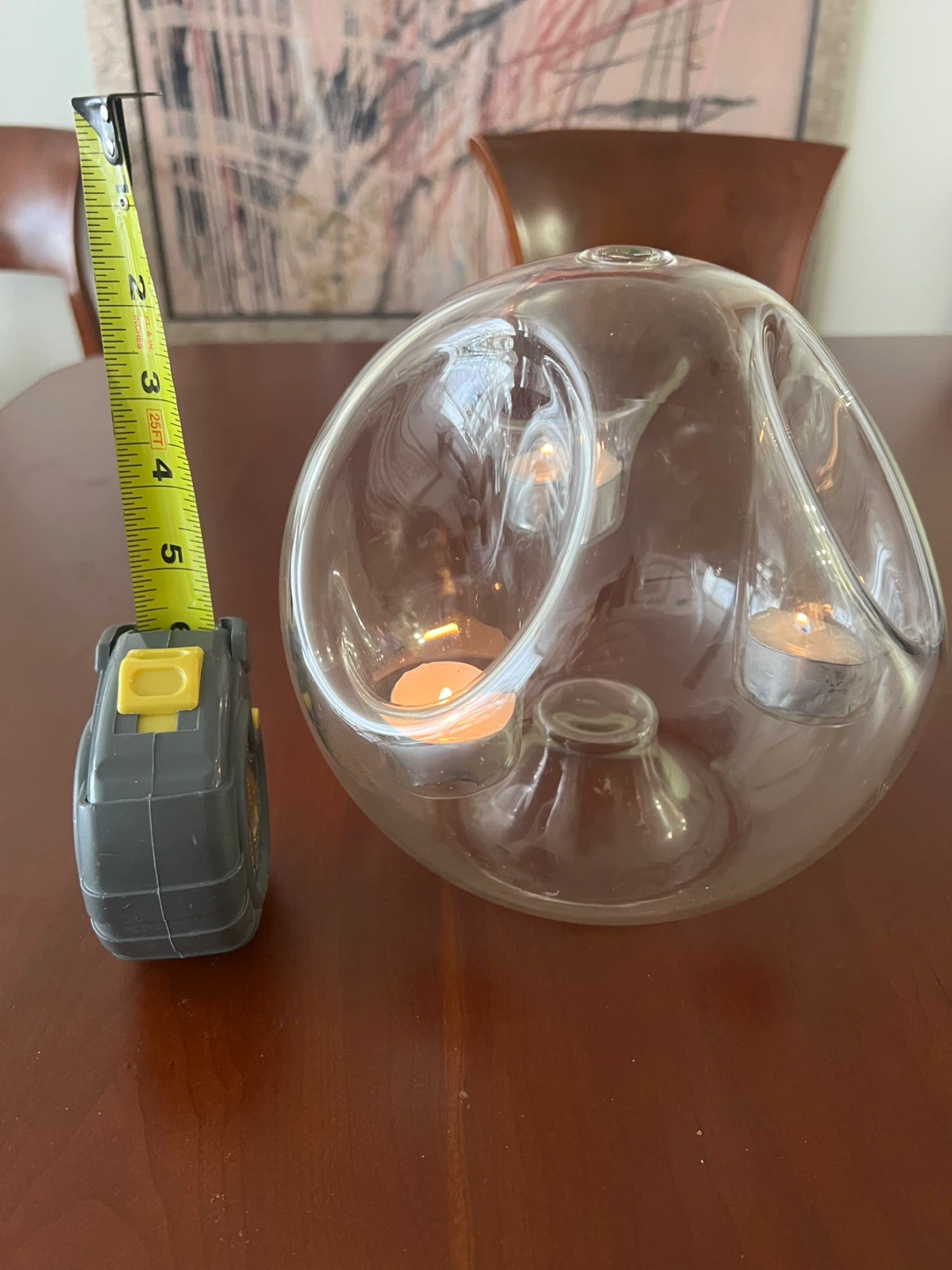 Glass Tea Light Candle Holder