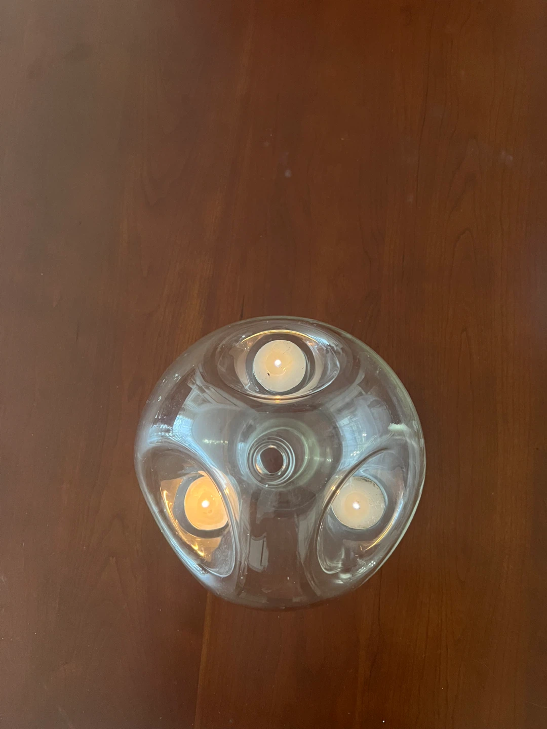 Glass Tea Light Candle Holder - photo 3