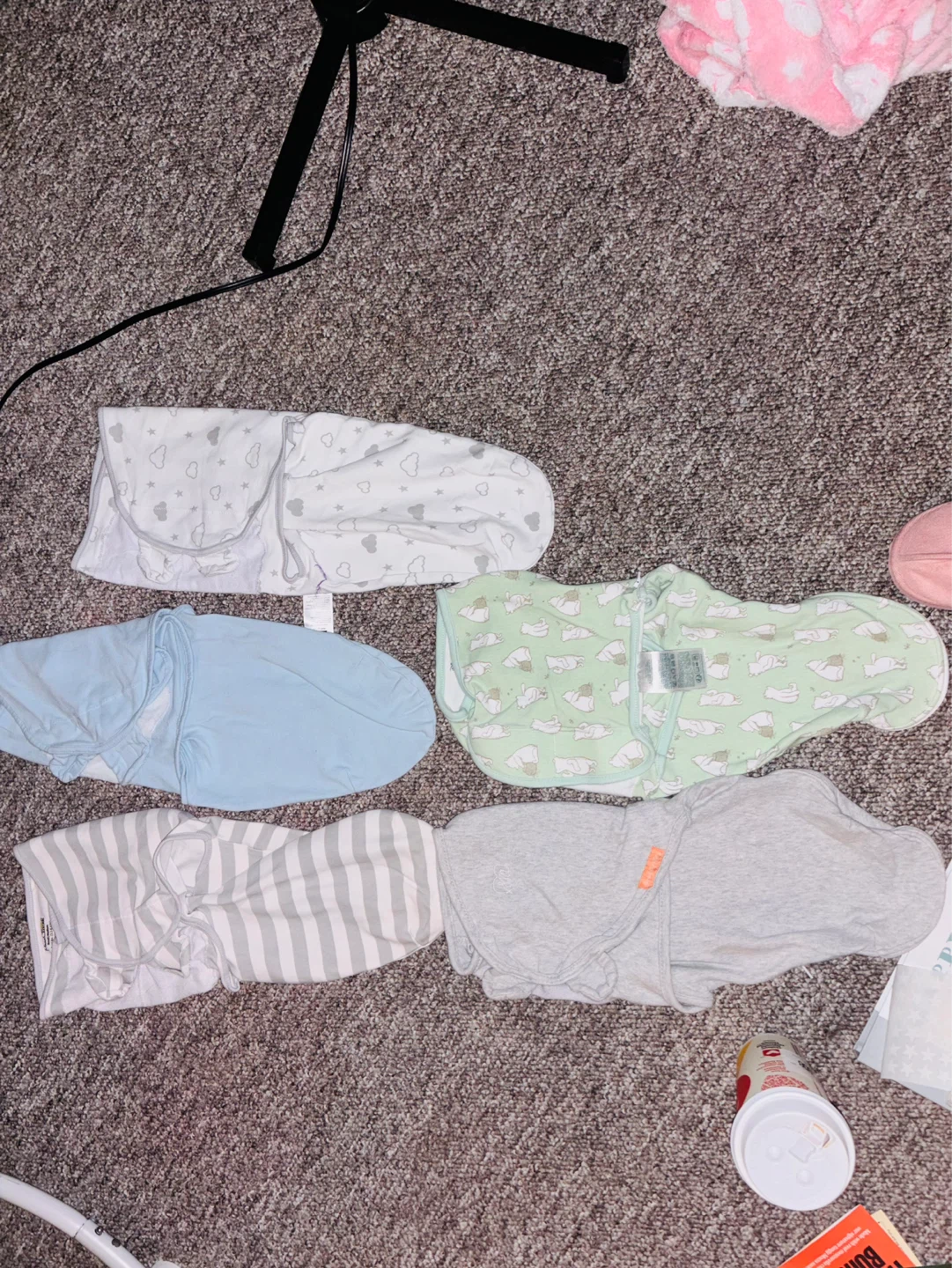 Bundle of 5 Swaddle Sleep Sacks 0-3 months - photo 2