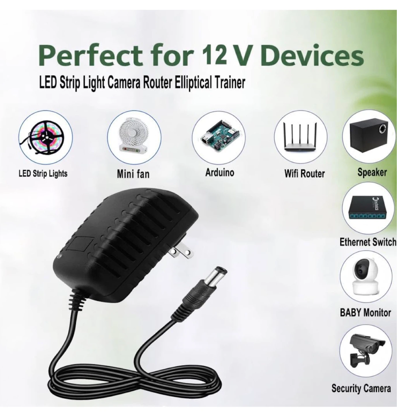 12V 1.5A Switching Power Supply Adapter AC 100-240V - photo 2