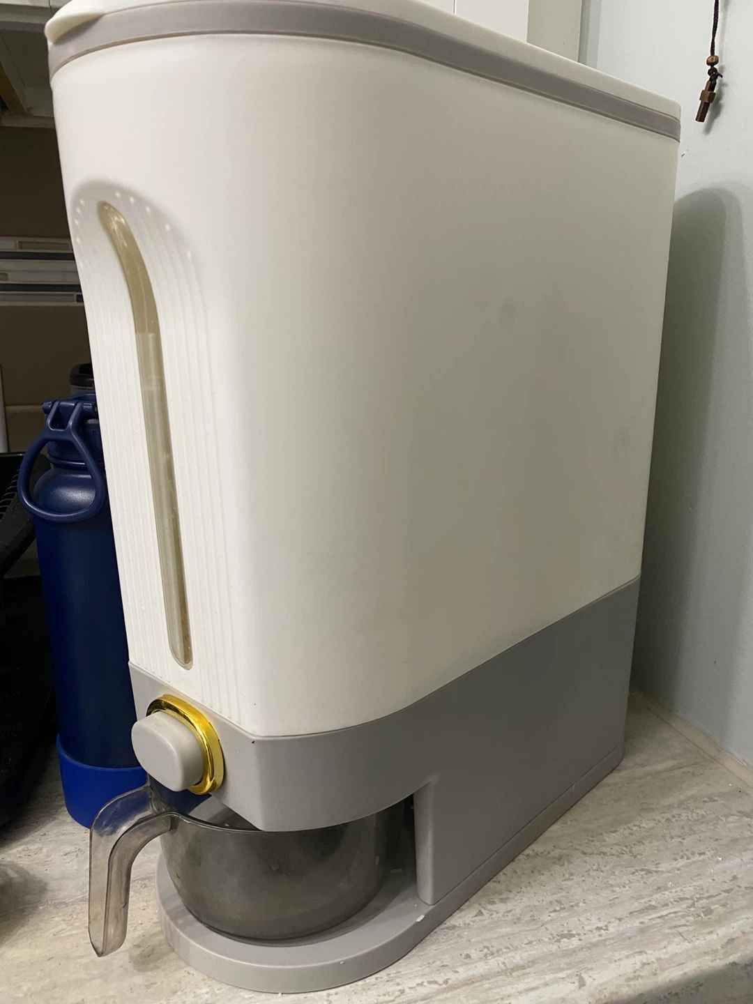 White and Grey Kitchen Storage Dispenser