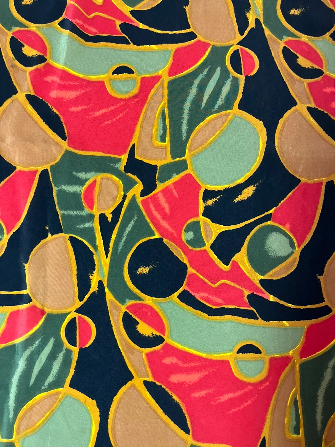 Silk Scarf - Abstract Pattern - 32” x 30” - photo 2