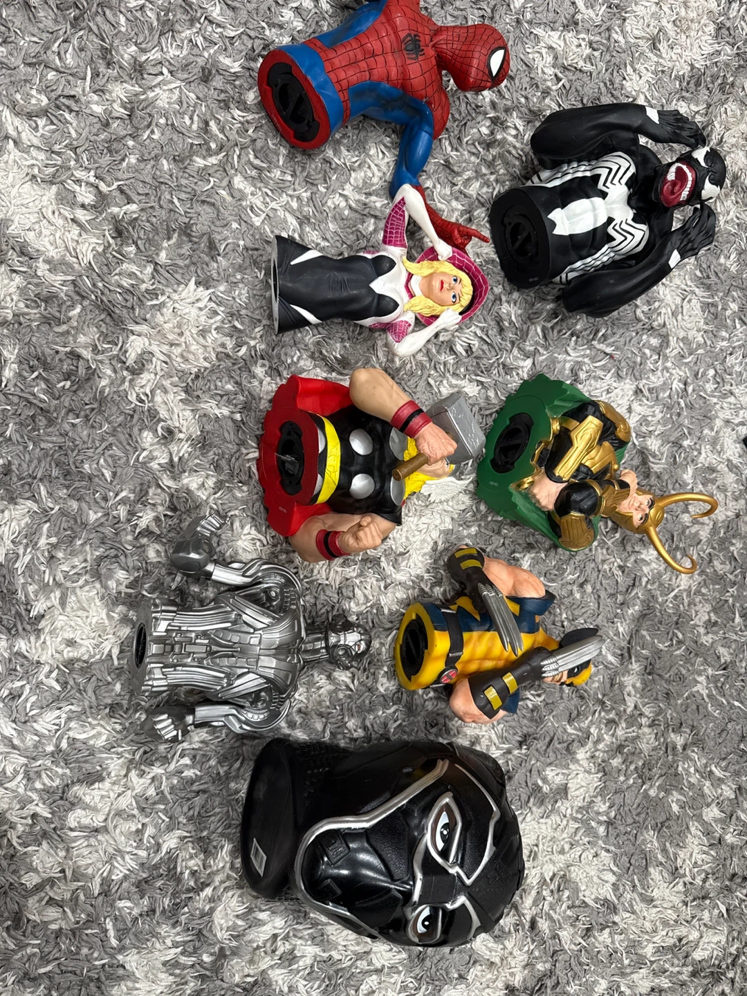 Marvel Superhero Coin Banks - Set of 7