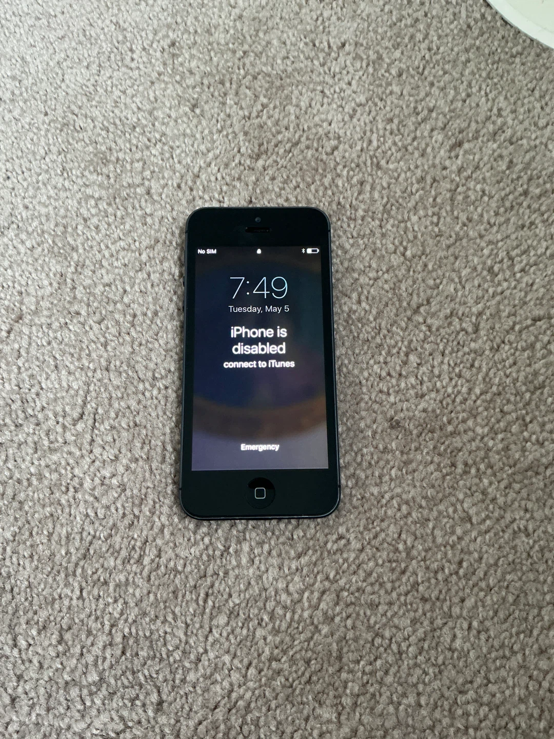 Apple iPhone 5 that says iPhone is disabled - photo 2