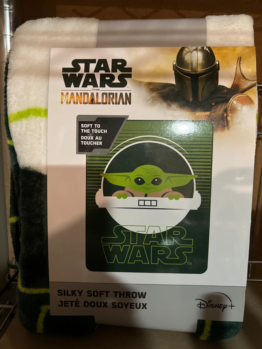 Star Wars The Mandalorian Grogu Silky Soft Throw Blanket