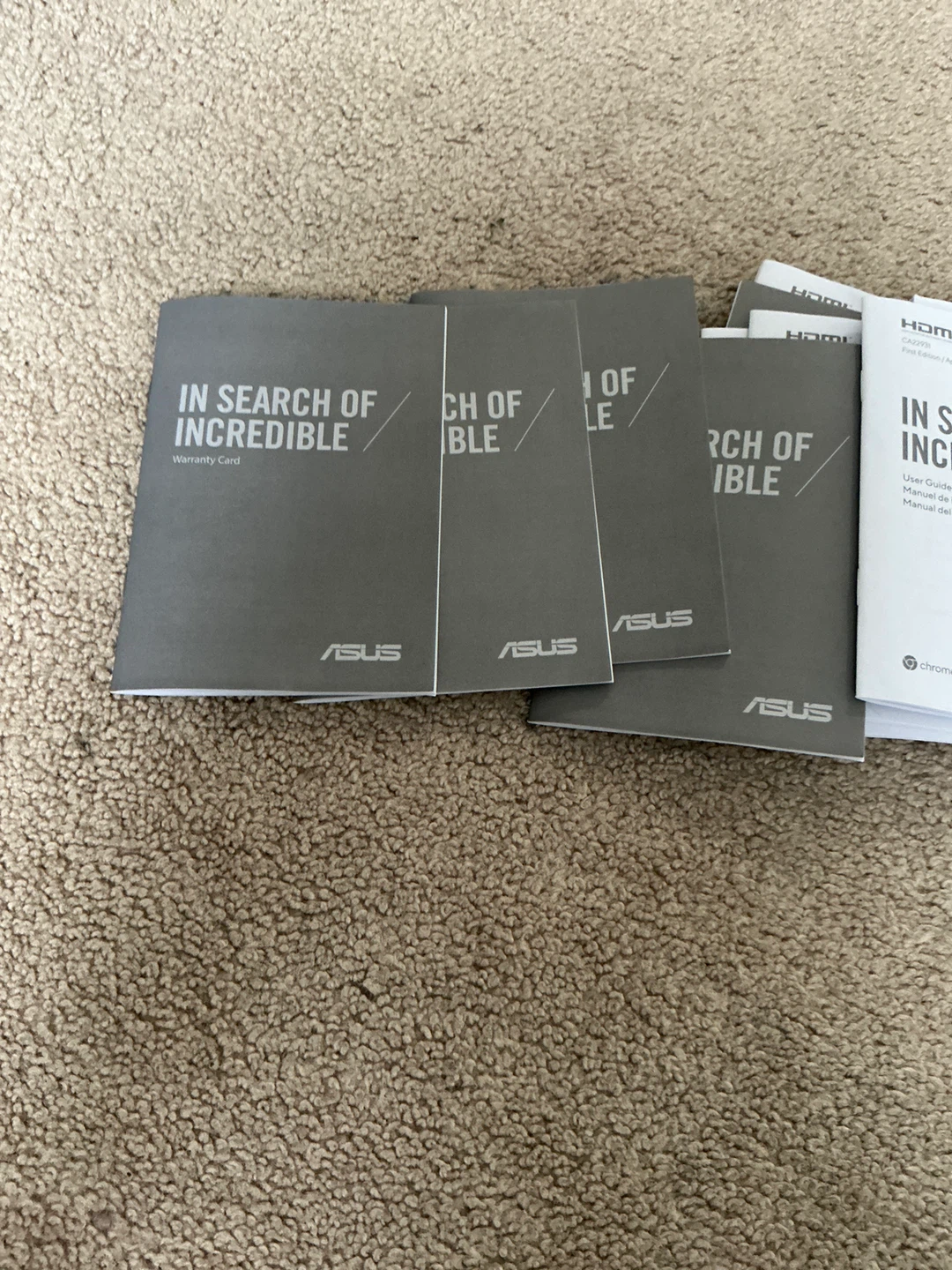 ASUS Chromebook Manuals and Warranty Card