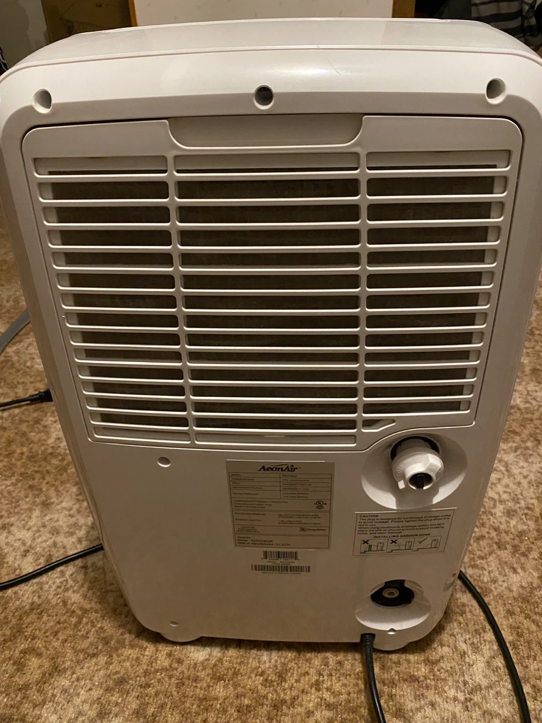AeonAir dehumidifier 70 pints per day heavy duty 33L - photo 2